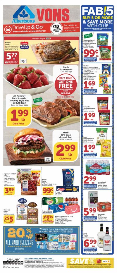 Vons (CA, NV) Weekly Ad Flyer January 13 to January 19