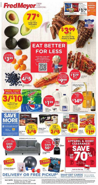 Fred Meyer (DC, DE, NJ, NY, PA, VA) Weekly Ad Flyer January 13 to January 19