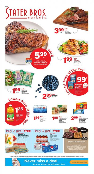 Stater Bros. Weekly Ad Flyer January 13 to January 19