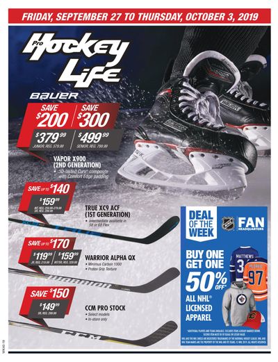 Pro Hockey Life Flyer September 27 to October 3