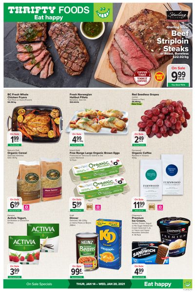 Thrifty Foods Flyer January 14 to 20