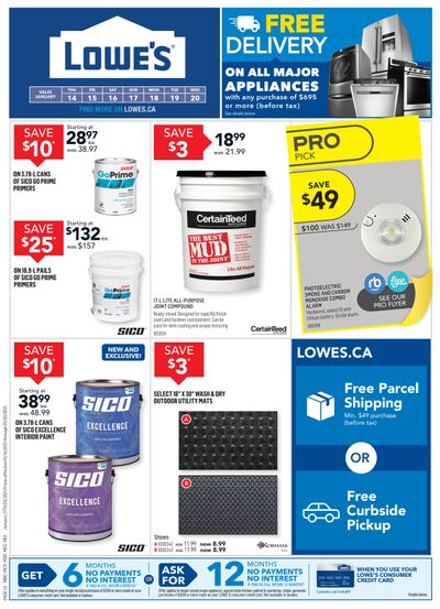 Lowe's Flyer January 14 to 20