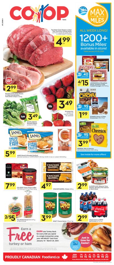 Foodland Co-op Flyer January 14 to 20