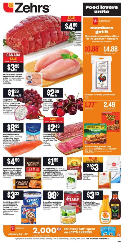 Zehrs Flyer January 14 to 20