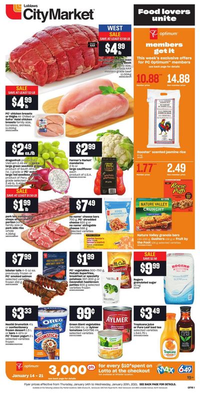 Loblaws City Market (West) Flyer January 14 to 20