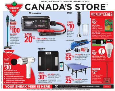 Canadian Tire (ON) Flyer January 15 to 21