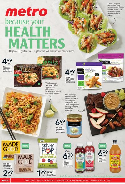 Metro (ON) Health Matters Flyer January 14 to 27