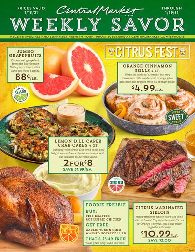 Central Market Weekly Ad Flyer January 13 to January 19, 2021