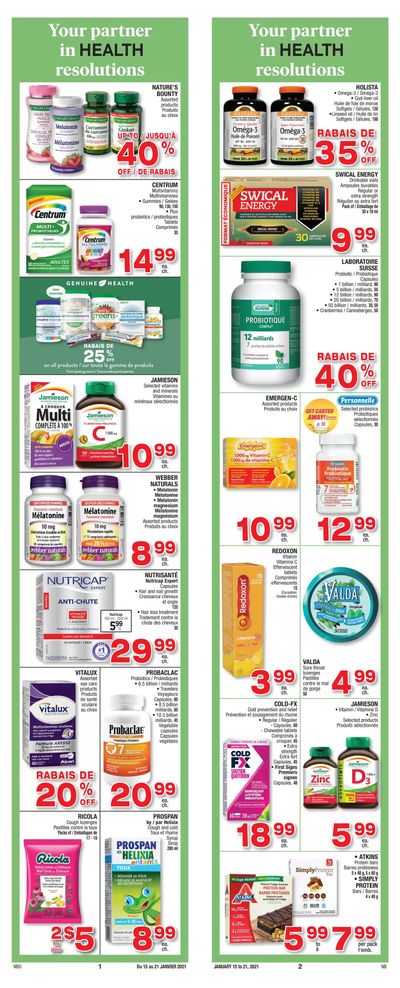 Jean Coutu (NB) Flyer January 15 to 21