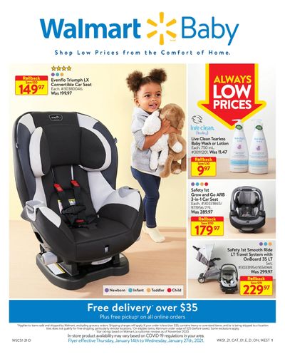 Walmart Baby Insert January 14 to 27