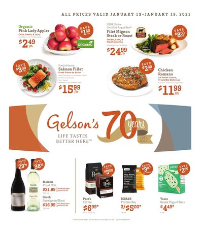 Gelson's Weekly Ad Flyer January 13 to January 19, 2021