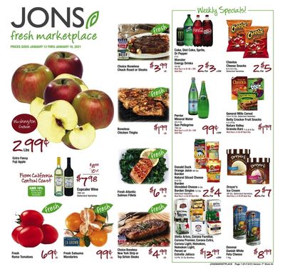 JONS Fresh Marketplace Weekly Ad Flyer January 13 to January 19, 2021