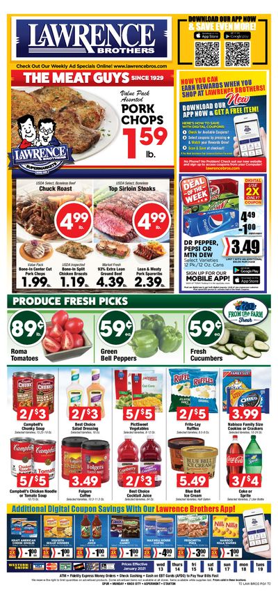 Lawrence Bros Weekly Ad Flyer January 13 to January 19, 2021