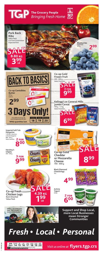 TGP The Grocery People Flyer January 14 to 20