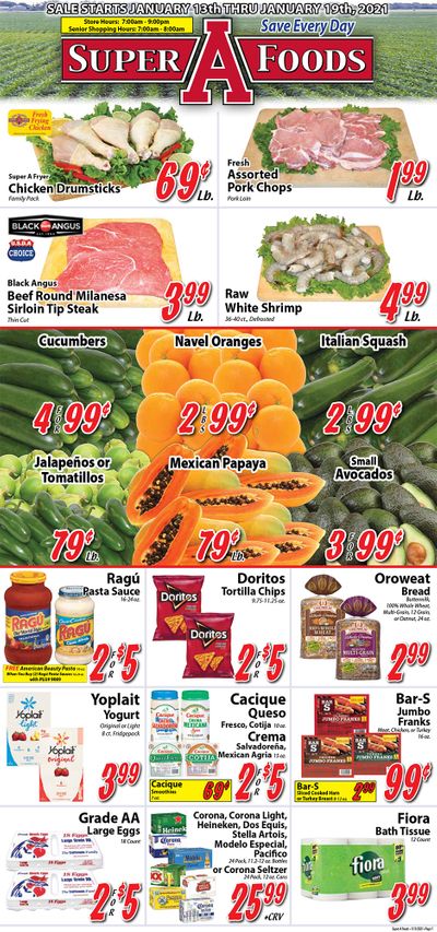 Super A Foods Weekly Ad Flyer January 13 to January 19, 2021