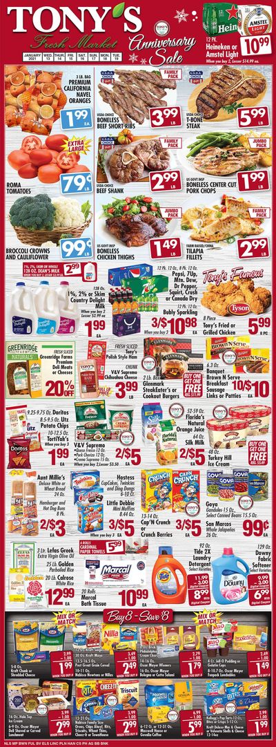 Tony's Fresh Market Weekly Ad Flyer January 13 to January 19, 2021