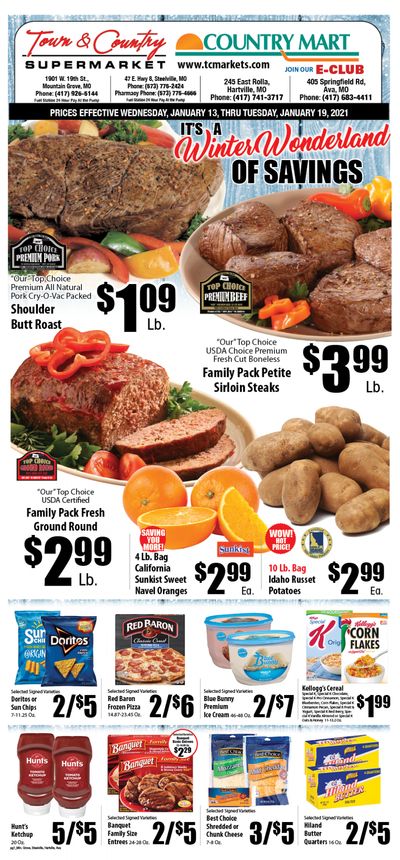 Town & Country Supermarket Weekly Ad Flyer January 13 to January 19, 2021