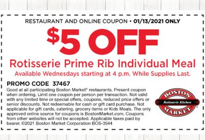 Rotisserie Rewards Members Check Your Inbox for the New $5 Off Coupon Valid January 13 After 4 PM