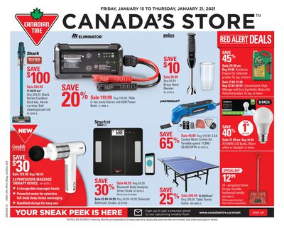 Canadian Tire (Atlantic) Flyer January 15 to 21
