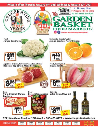 The Garden Basket Flyer January 14 to 20