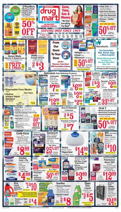 Discount Drug Mart (OH) Weekly Ad Flyer January 13 to January 19