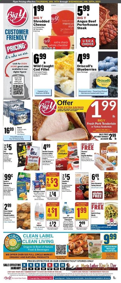 Big Y (CT) Weekly Ad Flyer January 14 to January 20