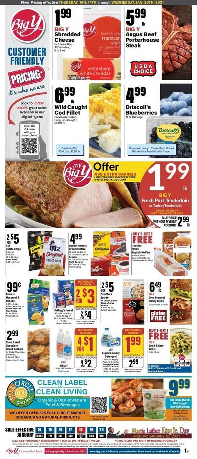 Big Y (MA) Weekly Ad Flyer January 14 to January 20