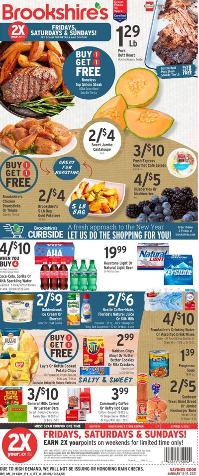 Brookshires Weekly Ad Flyer January 13 to January 19