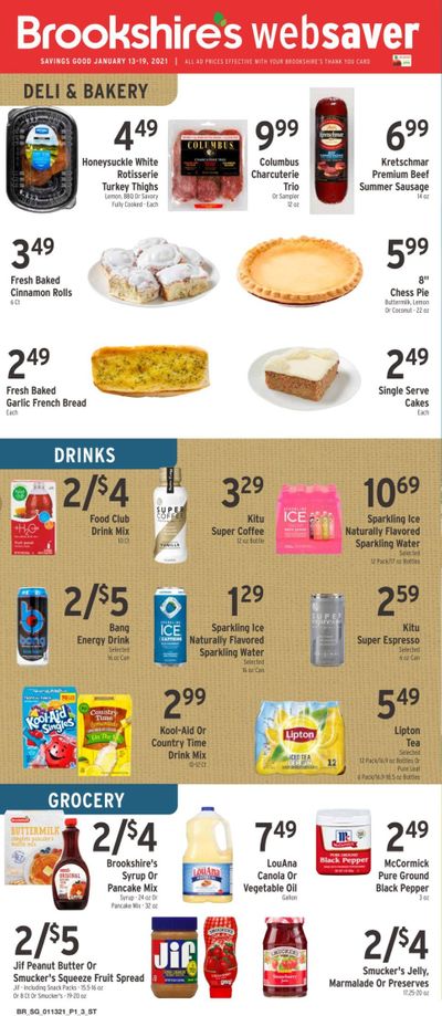 Brookshires Weekly Ad Flyer January 13 to January 19
