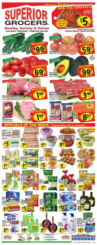 Superior Grocers Weekly Ad Flyer January 13 to January 19