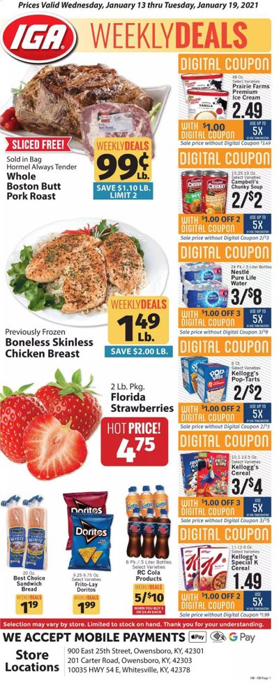 IGA Weekly Ad Flyer January 13 to January 19