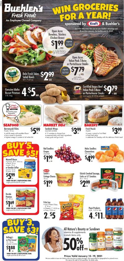 Buehler's Weekly Ad Flyer January 13 to January 19