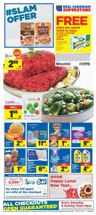 Real Canadian Superstore (West) Flyer January 15 to 21
