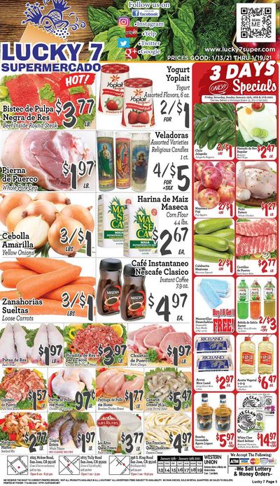 Lucky 7 Supermarket Weekly Ad Flyer January 13 to January 19, 2021