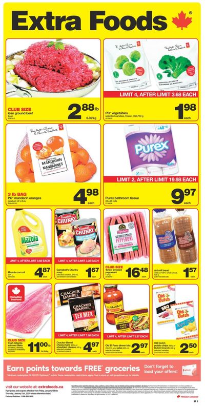 Extra Foods Flyer January 15 to 21