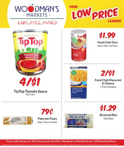Woodman's Market (IL) Weekly Ad Flyer January 14 to January 20, 2021