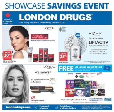 London Drugs Showcase Savings Event Flyer January 15 to 27