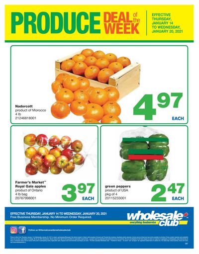 Wholesale Club (ON) Produce Deal of the Week Flyer January 14 to 20