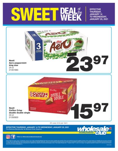 Wholesale Club Sweet Deal of the Week Flyer January 14 to 20