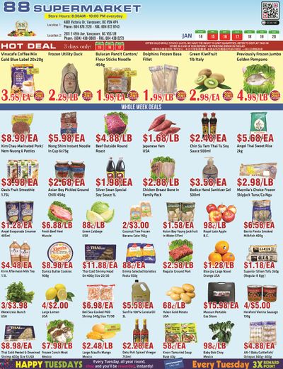 88 Supermarket Flyer January 14 to 20