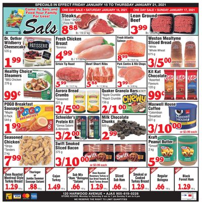 Sal's Grocery Flyer January 15 to 21
