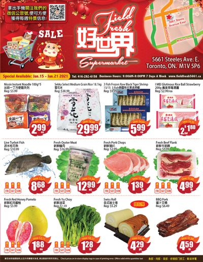 Field Fresh Supermarket Flyer January 15 to 21