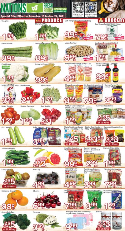 Nations Fresh Foods (Hamilton) Flyer January 15 to 21