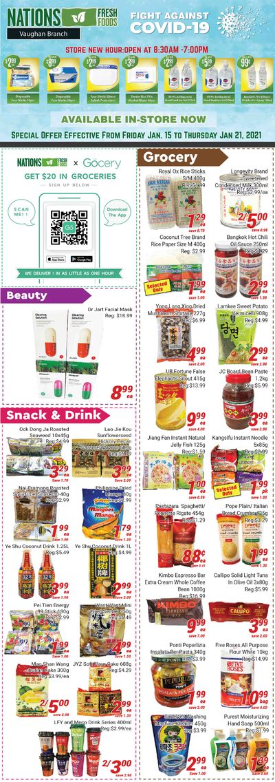 Nations Fresh Foods (Vaughan) Flyer January 15 to 21