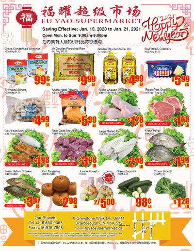 Fu Yao Supermarket Flyer January 15 to 21