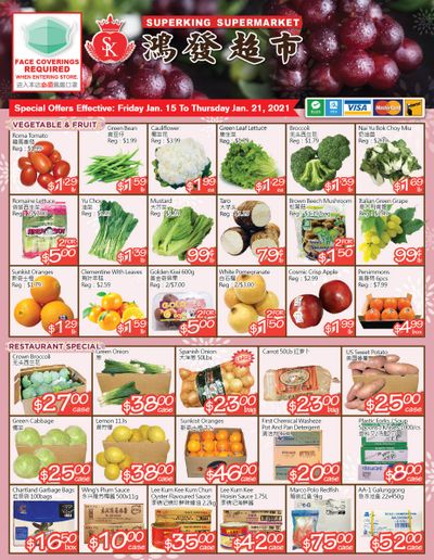 Superking Supermarket (North York) Flyer January 15 to 21