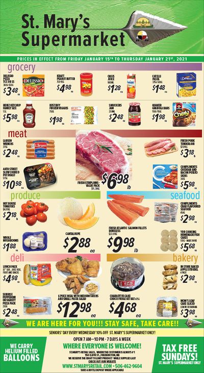 St. Mary's Supermarket Flyer January 15 to 21