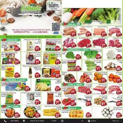 Ethnic Supermarket Flyer January 15 to 21