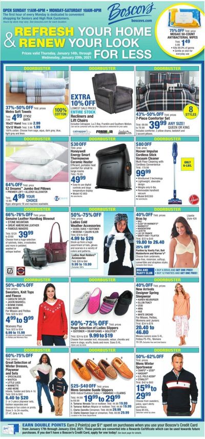 Boscov's Weekly Ad Flyer January 14 to January 20