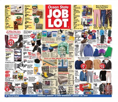 Ocean State Job Lot Weekly Ad Flyer January 14 to January 20